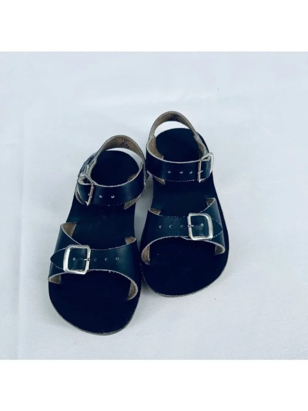 Sun San Surfer Navy Blue Leather Sandal Toddler Size 8 Hoy Way